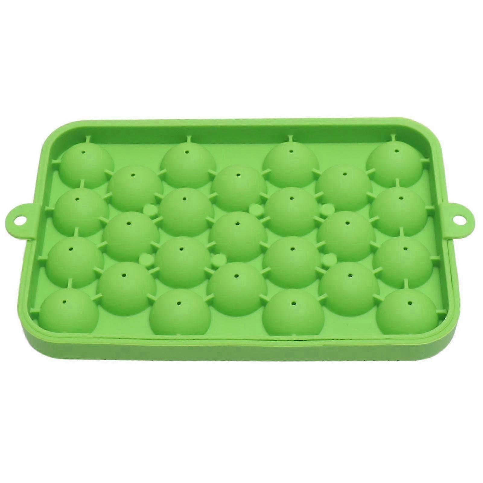 m 25 Grid Ice Cube Tray Easy Release Silicone Ice Ball Maker Mold Mini Round Ice Sphere Tray with Lid