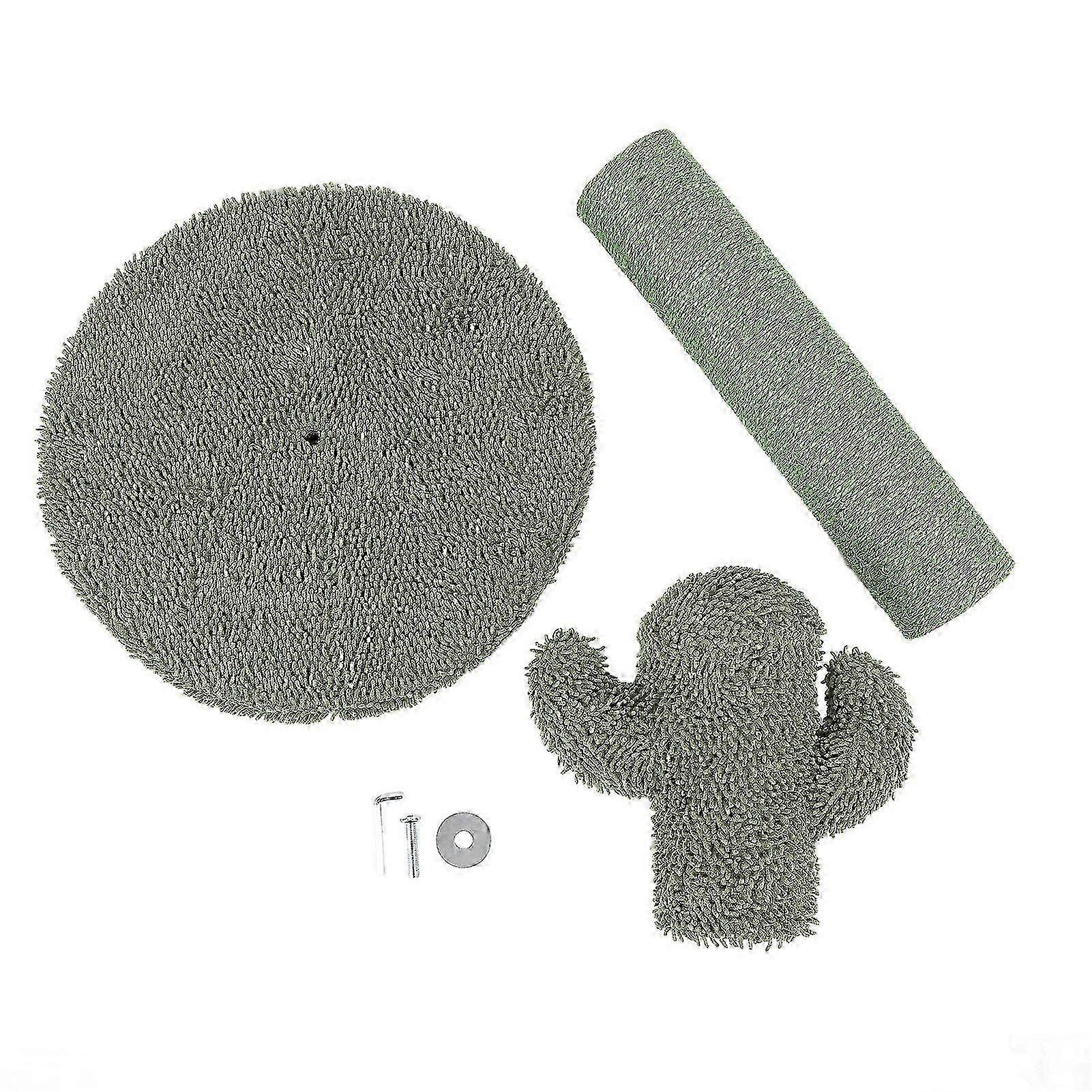 Cactus Cat Scratching Post Stable Multifunction Wearproof Sisal Cat Scratcher Tree for Indoor Cats Kitten