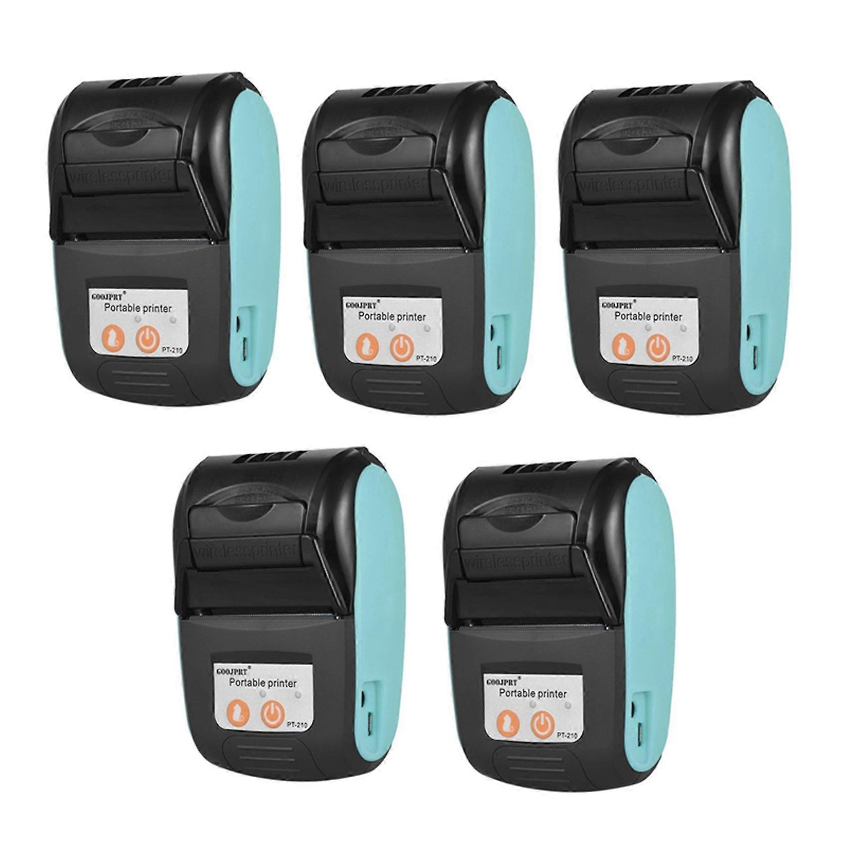 5X PT-210 Portable Thermal Printer Handheld 58mm Receipt Printer