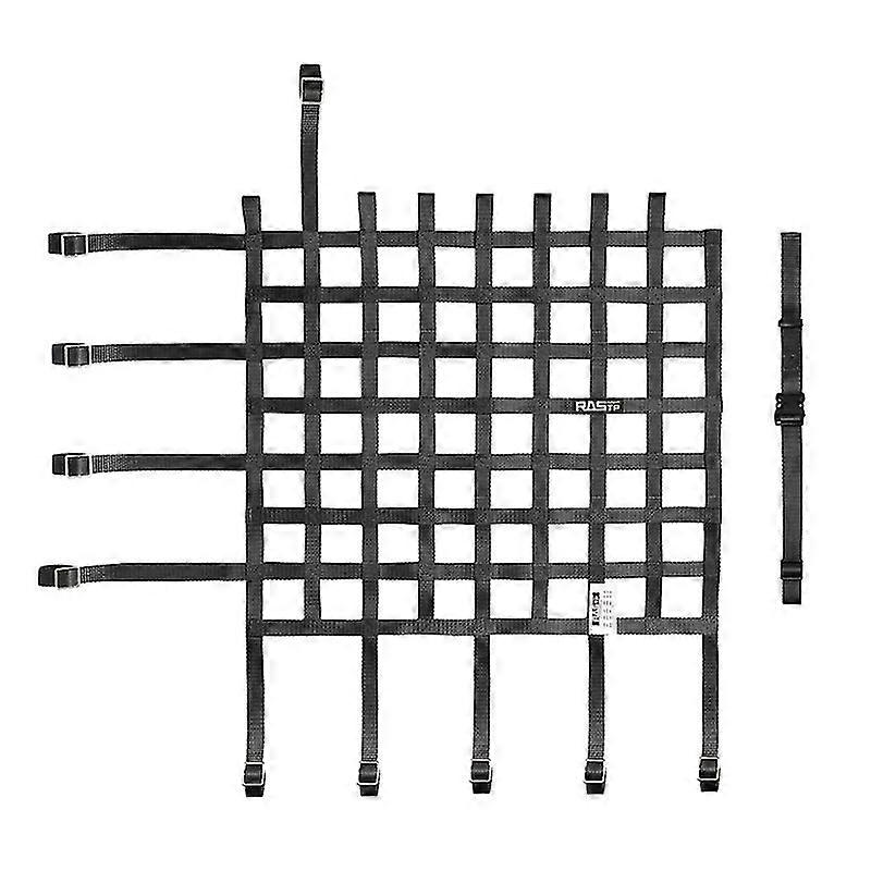 1PC Window Net Race Car Accessories Car Window Net Mounting Kit Black/Red/Blue