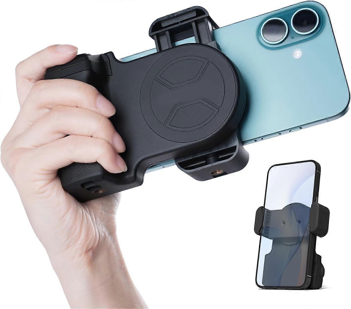Phone Camera Grip Snap Grip, with Tripod & Detachable Shutter Remote,Smartphone Selfie Handle