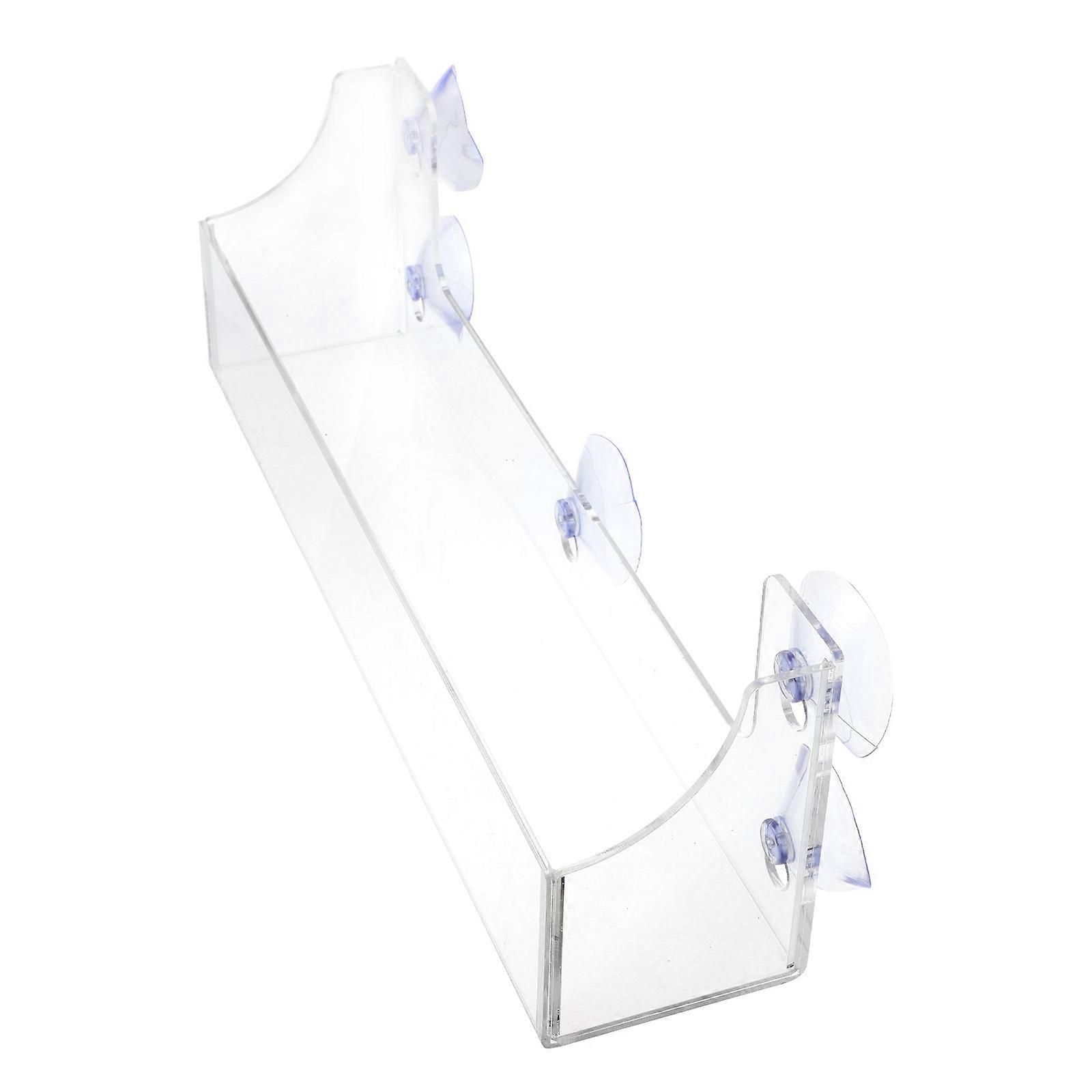 Transparent Acrylic Suction Cup Refrigerator Rack Organizer for Beverage Use