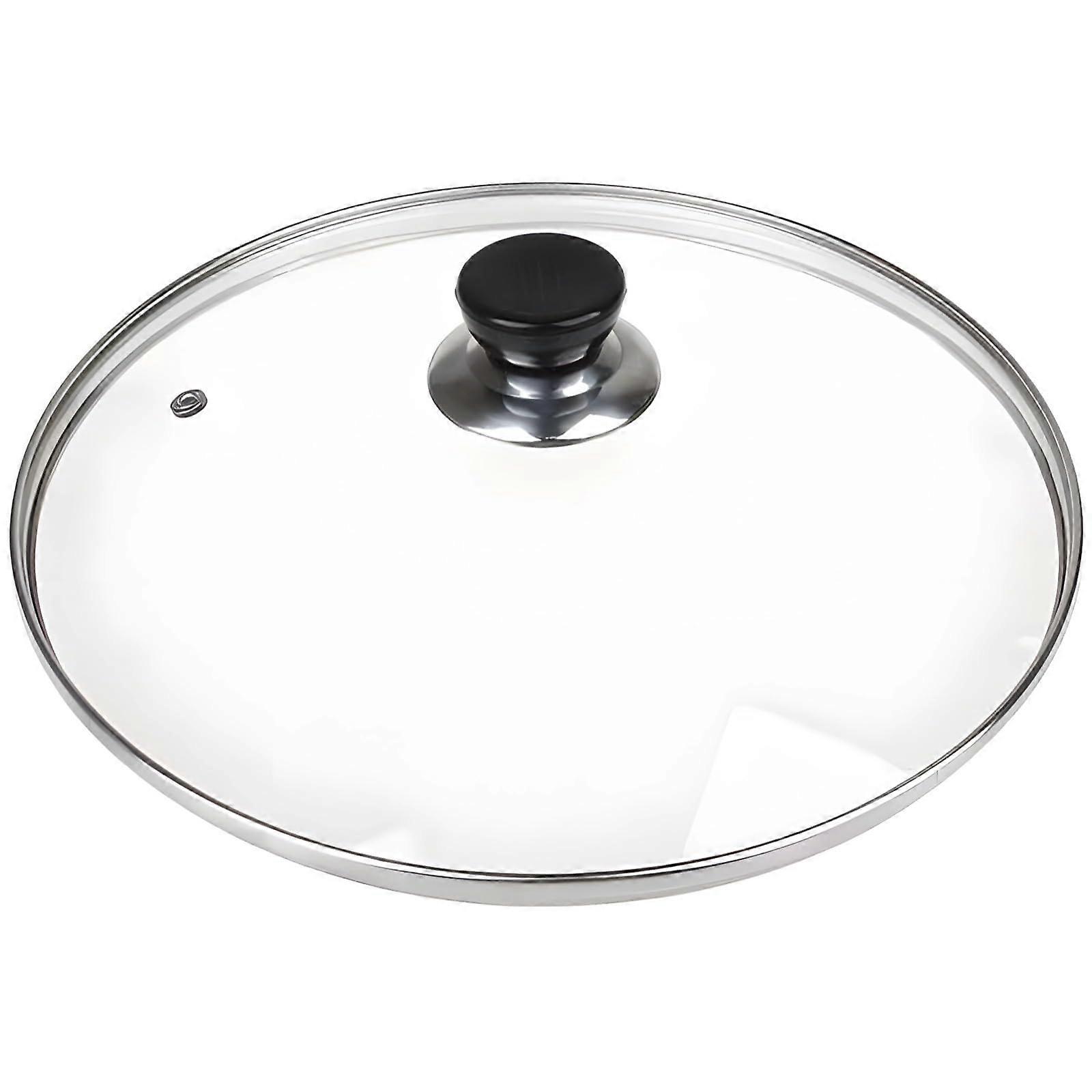 Oval Crock Pot Lid Tempered Glass 12.5 Inch with Vent Hole and Knob for Slow Cooker
