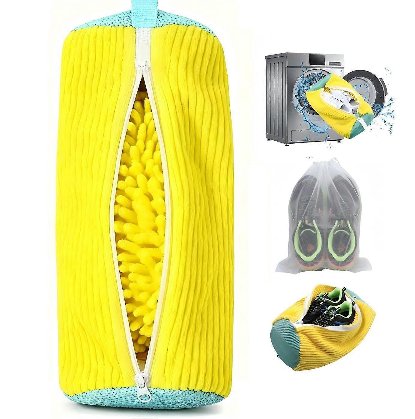 Shoe Washing Machine Bag with SelfLocking Zipper, Reusable Laundry Bag for Sneakers