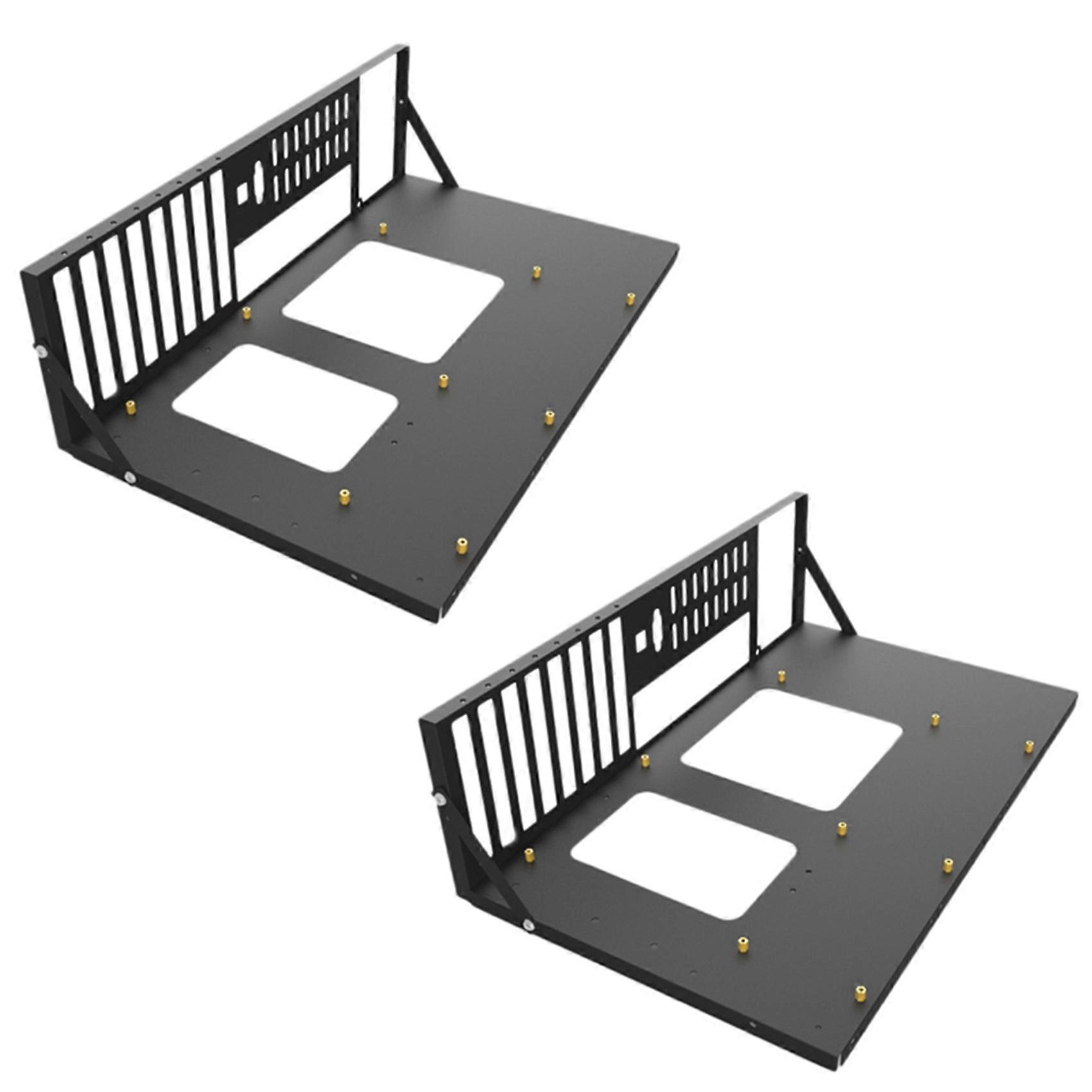 2X Mining Frame Mining ETH Motherboard Bracket Thickened Bitcoin Mining Rig Case Support ITX/ Mini ATX for 8 GPU(ATX)