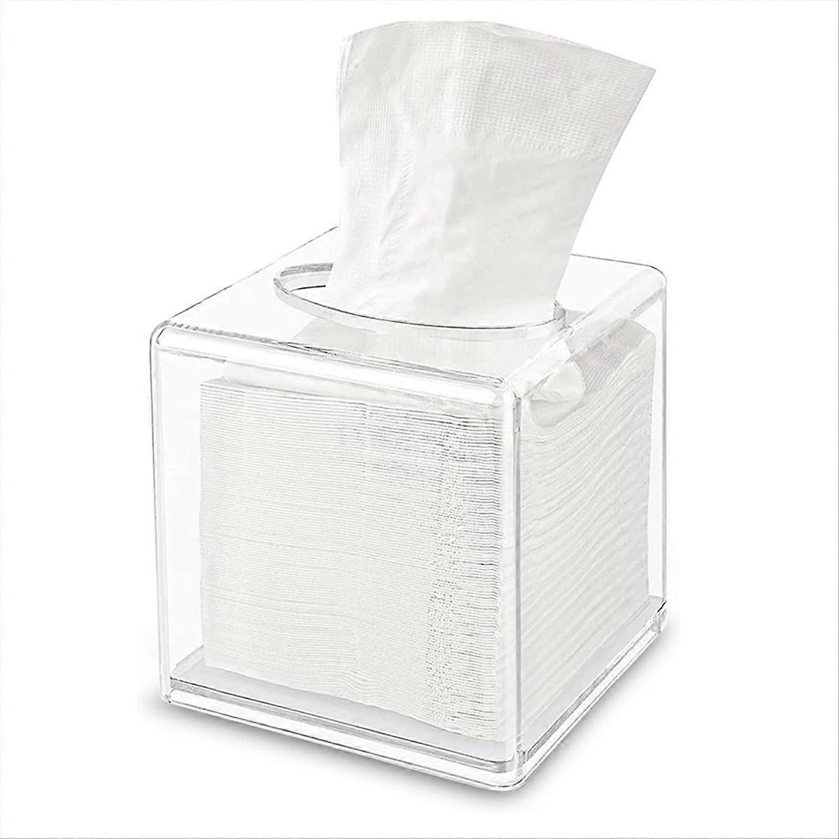 Tissue Box Cover Square, Clear Acrylic Tissue Box Holder