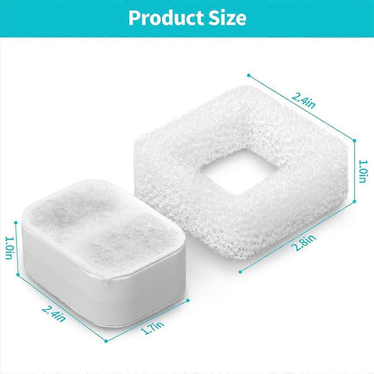 Cat Fountain Replacement Filter, 16 Carbon Filters and 4 Foam Filters