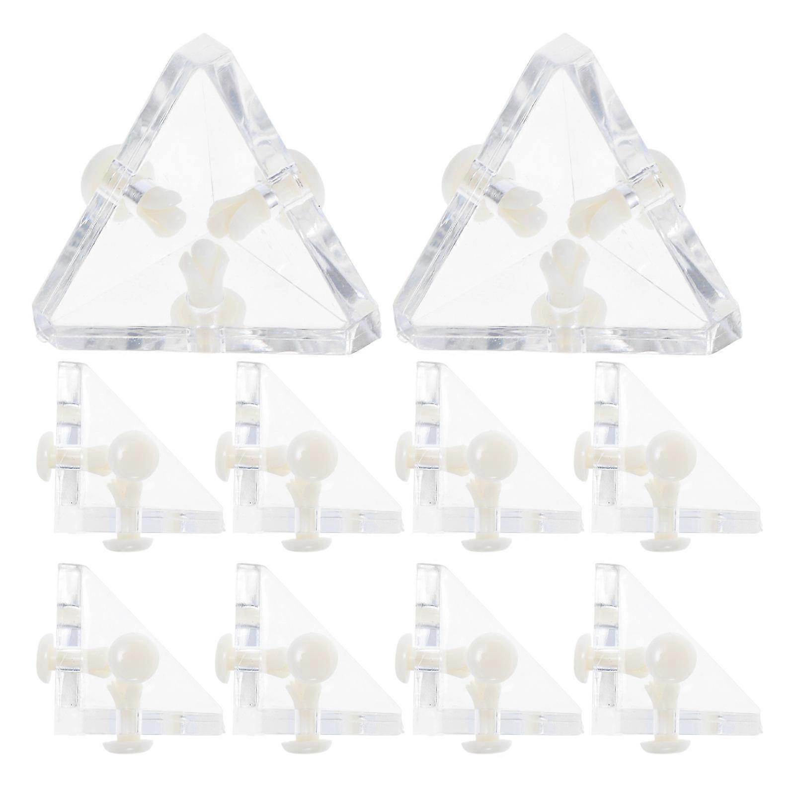 Versatile Acrylic Right Angle Braces Designed For Use In Multiple Occasions Suitable For Stores Parties And Glass Furniture 10 Sets