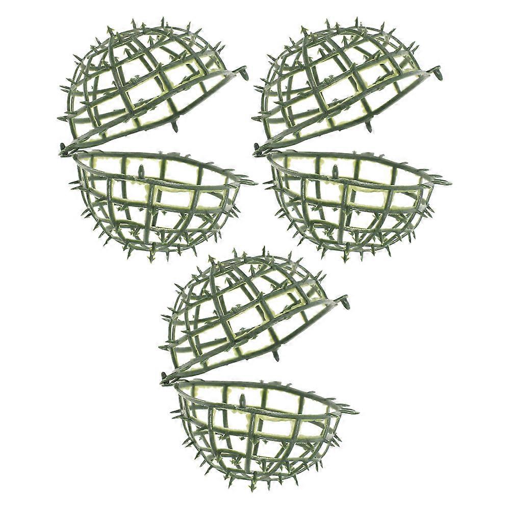 Plastic Artificial Plant Topiary Holder for 3Pcs Flower Ball Rack