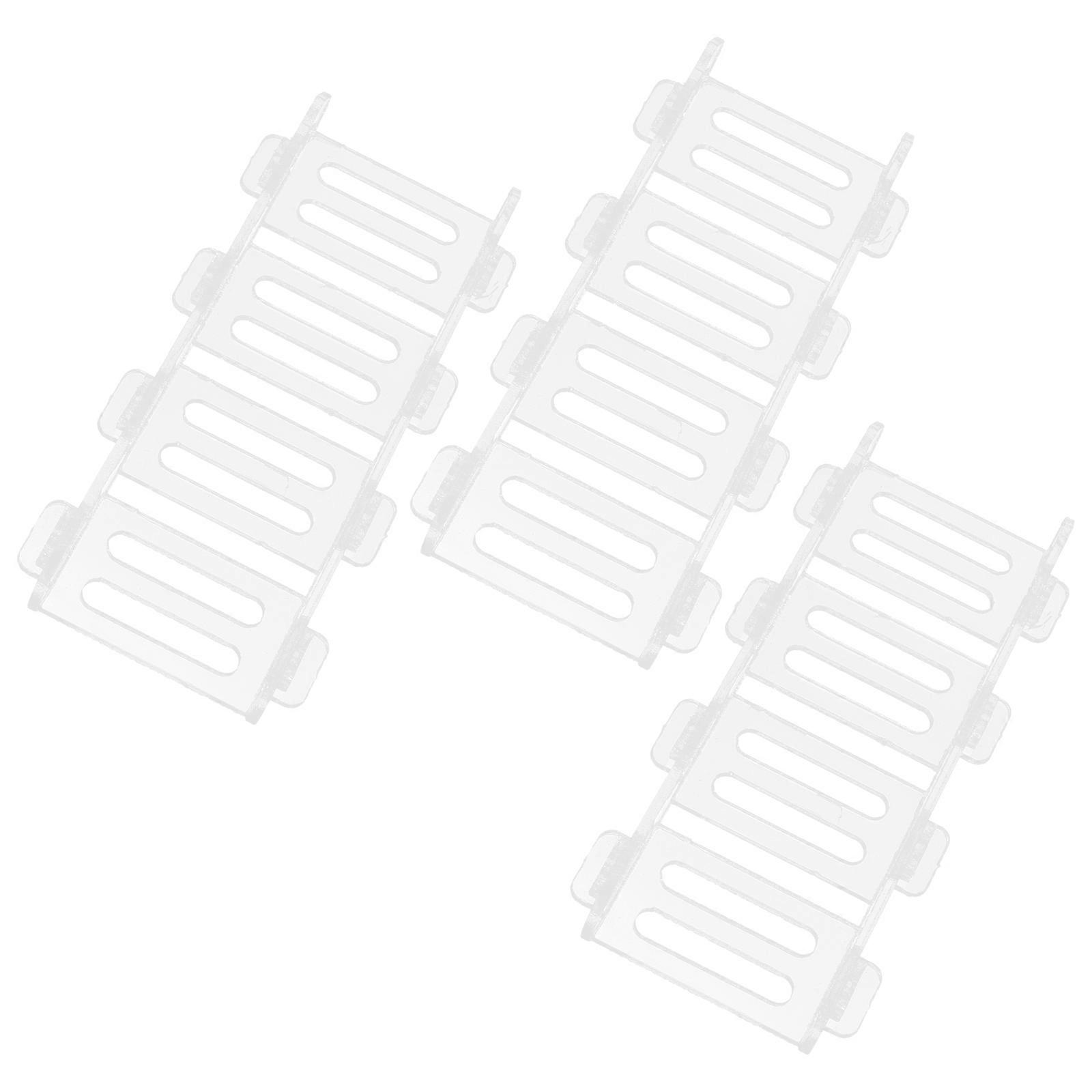 Pet Climbing Ladder Clear Acrylic Hamster Ladder for Cage 3Pcs