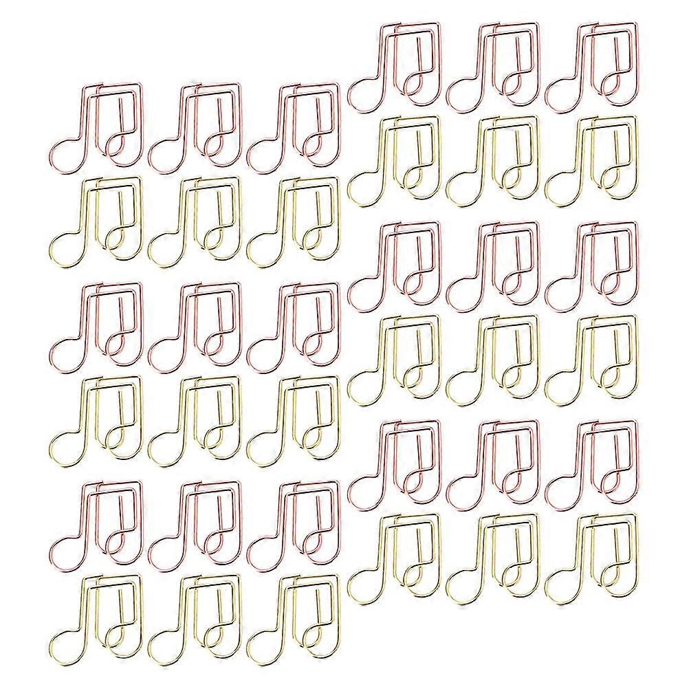 40Pcs Metal Moon Note Paper Clips for Holding Use with Assorted Colors