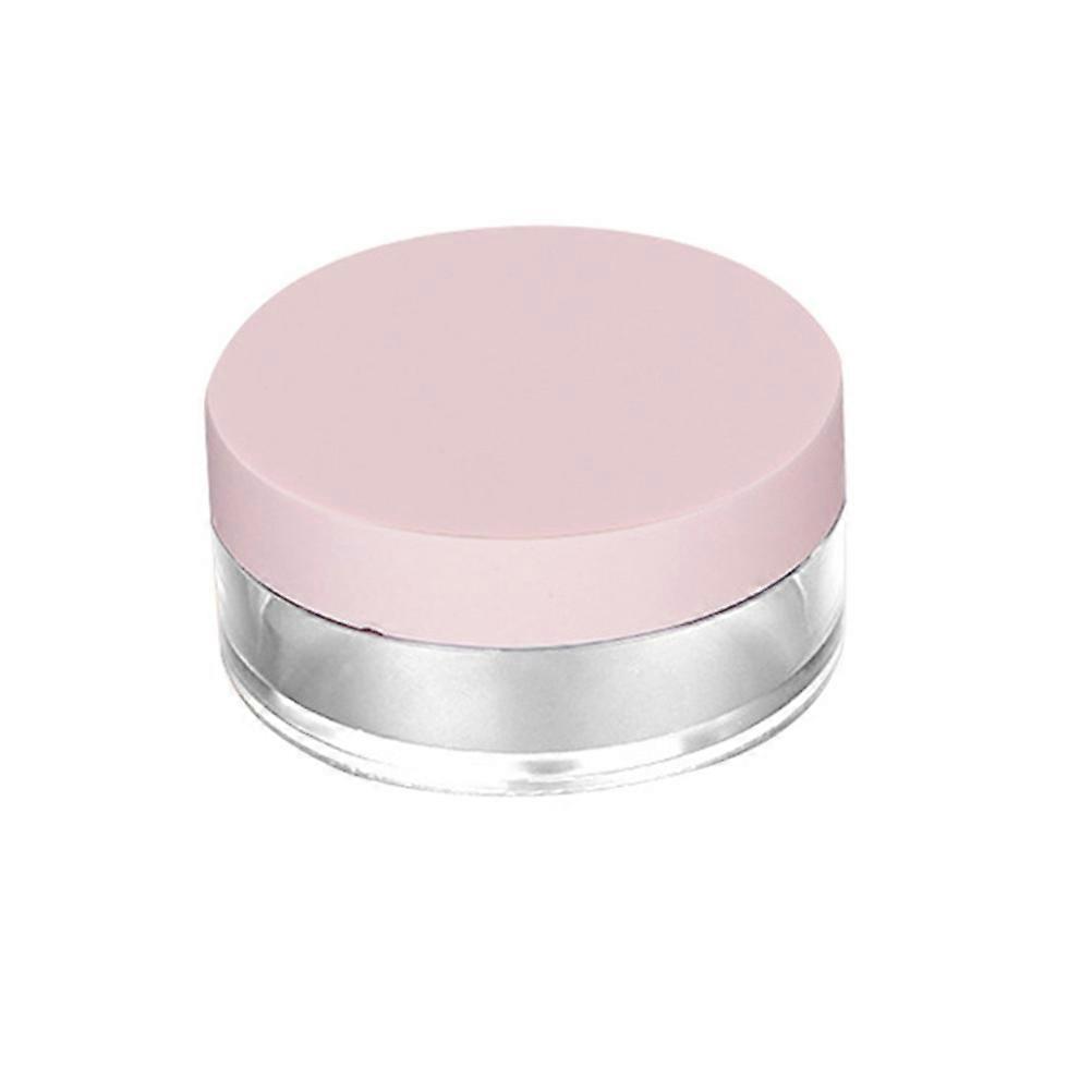 Powder Case Round Elastic Mesh for Storage 2Pcs Pink Makeup Powder Container