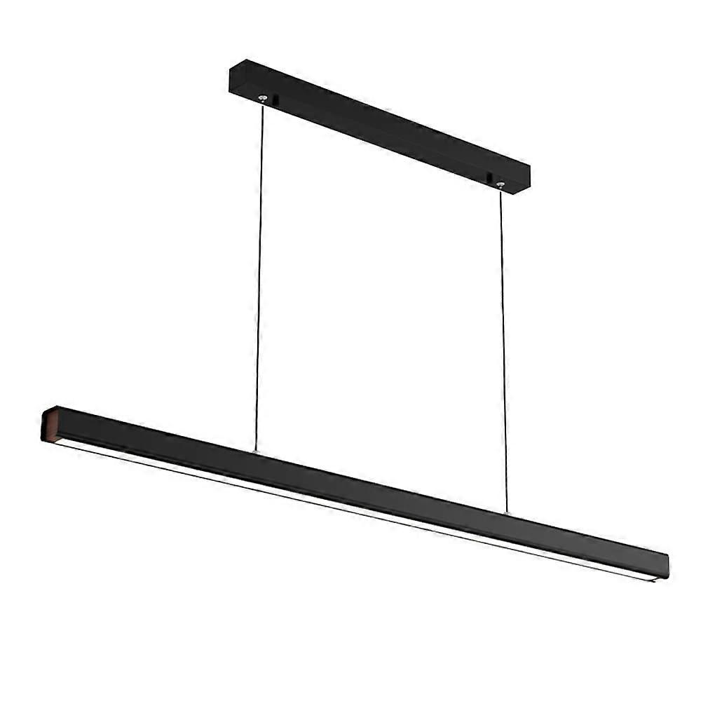 Modern LED Pendant Light for Kitchen Island, Minimalist Linear Chandelier with Adjustable Height