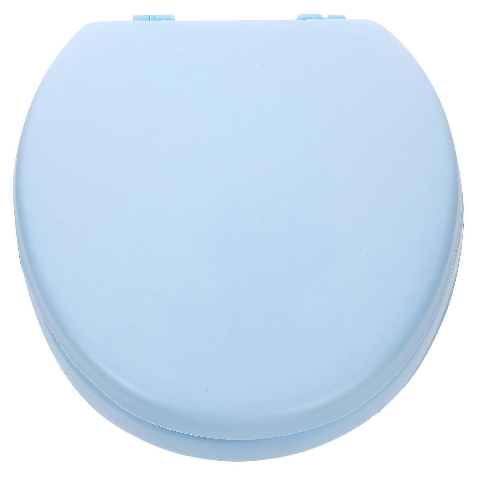 MLINS Foam Elongated Toilet Seat Lid 1 Set Special Soft Replacement Part for Household Toilet