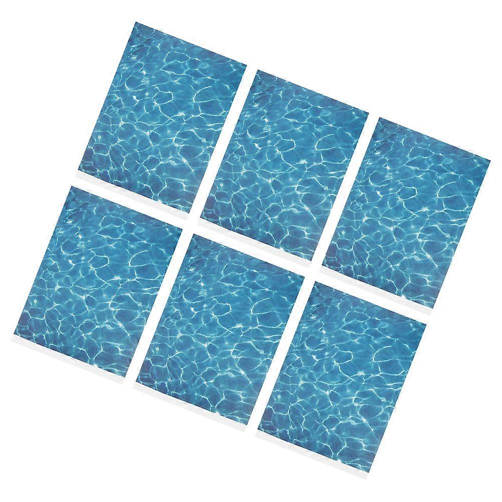 Sky- Ripple Sticker for Dollhouse Decor 6 Sheets Self Adhesive