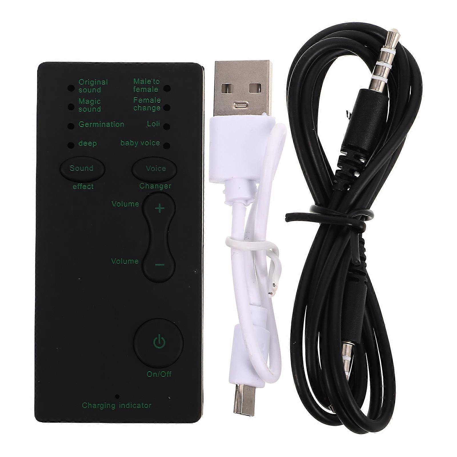 Voice Effect Modifier Sound Card for Audio Transformation Portable