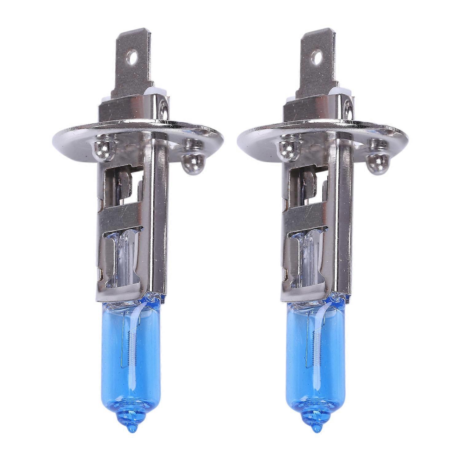 2pcs 55W H1 White Halogen High Beam Headlight Bulb