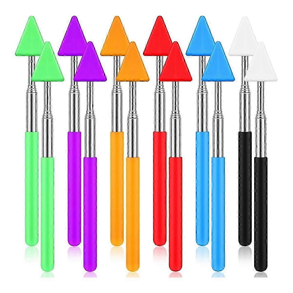12 Pcs Telescopic Teacher Pointer Stick Classroom Pointer for School Presenter-JJ