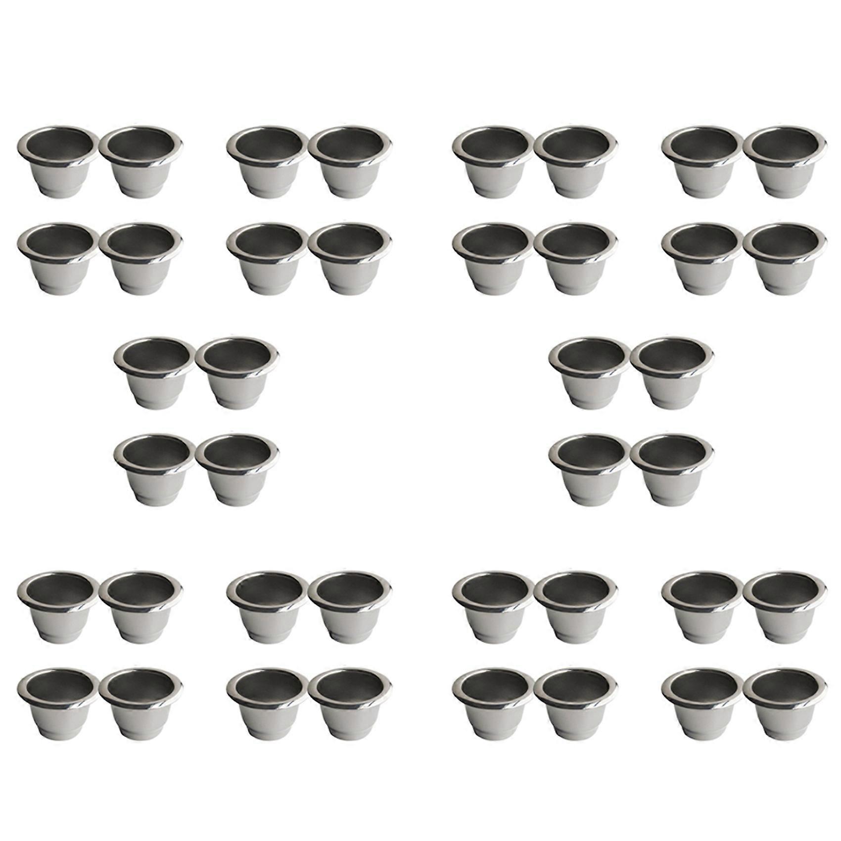 40Pcs for Nespresso Refillable Coffee Capsule Coffee Filter Reusable Coffee Pod Reusable Cafe Machine DIY