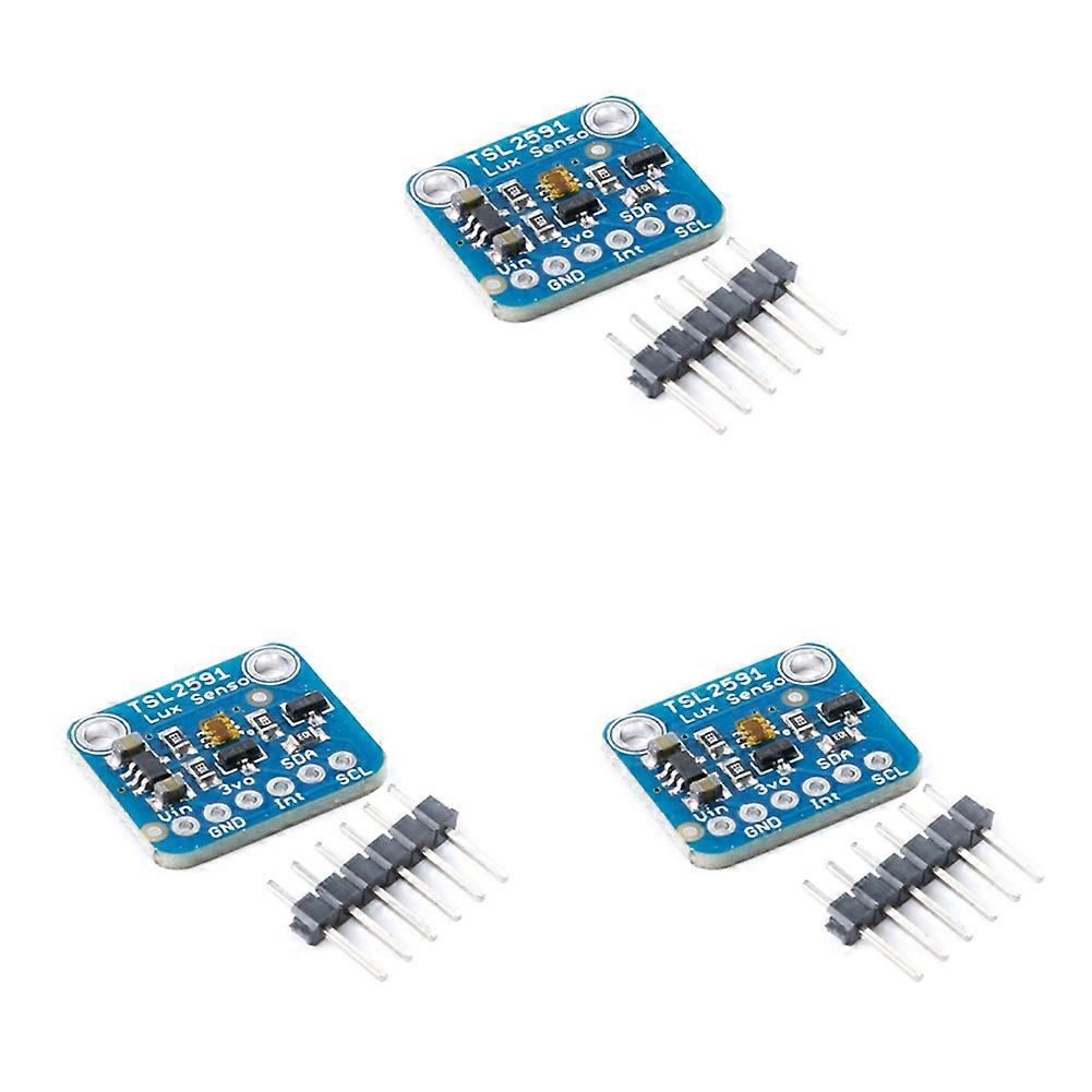 3X TSL2591 Digital Light Sensor Breakout Module High Dynamic Range IR Infrared Full Spectrum Diodes Detect 3.3V-5V