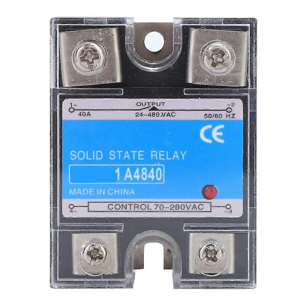 Solid State Relay BERM-1 A4840 (40A), 40A Non-contact Switch, Easy Install, Compatible with Computer Interface Equipment