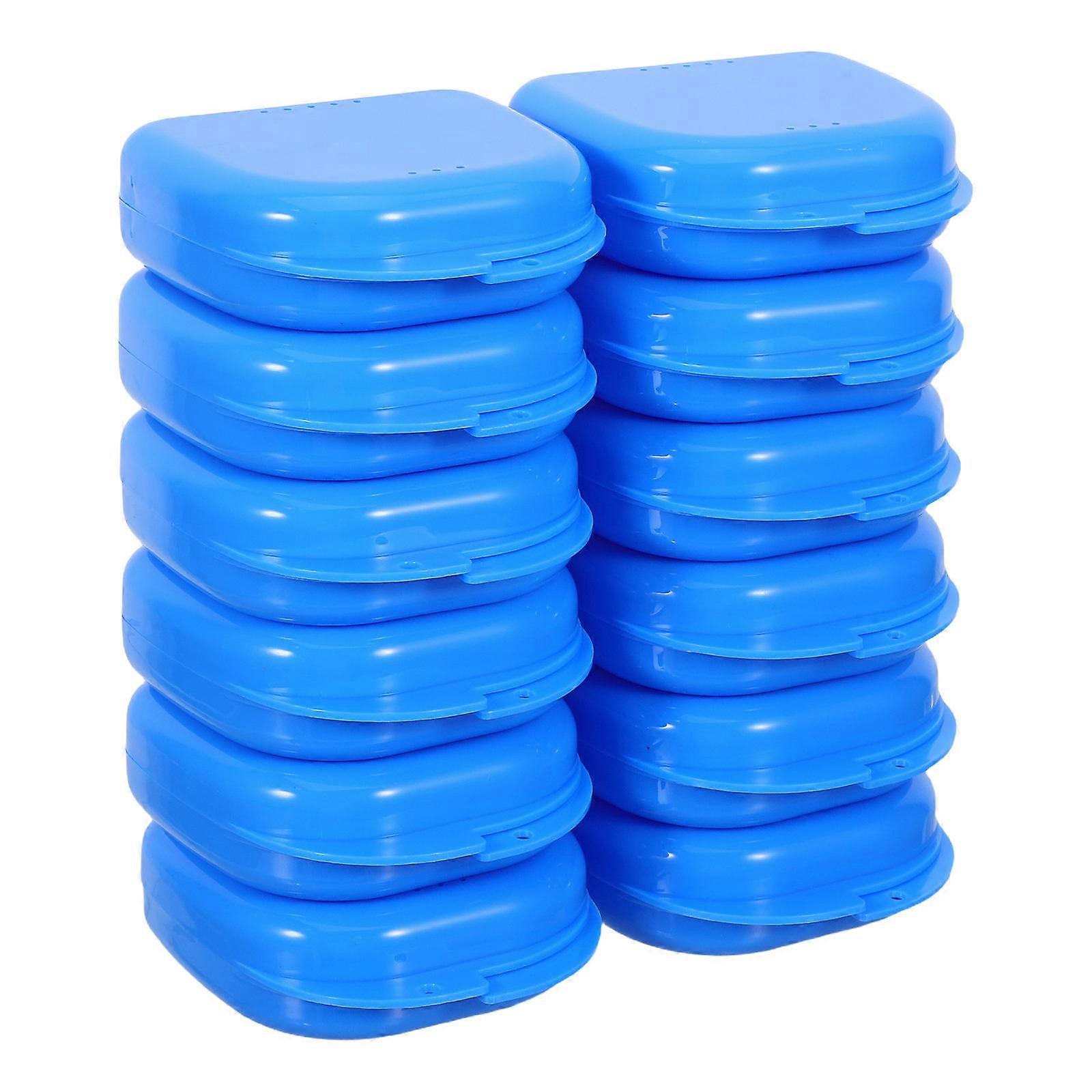 Denture Box Retainer Storage Case for Oral Care 48Pcs Leakproof