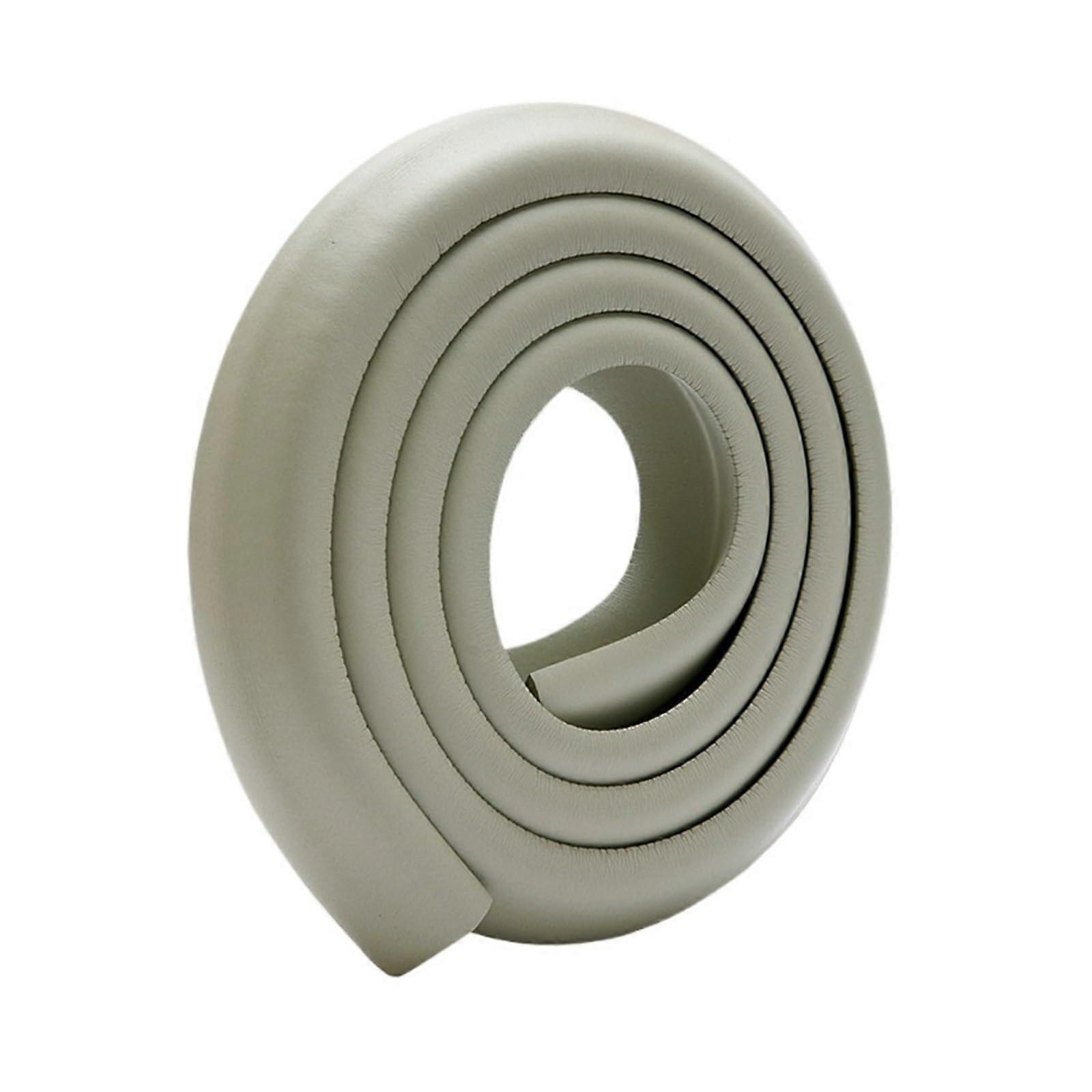 2M Gray Soft LShaped Edge Protector Strip for Furniture Child Safety and Impact Absorbing Guard