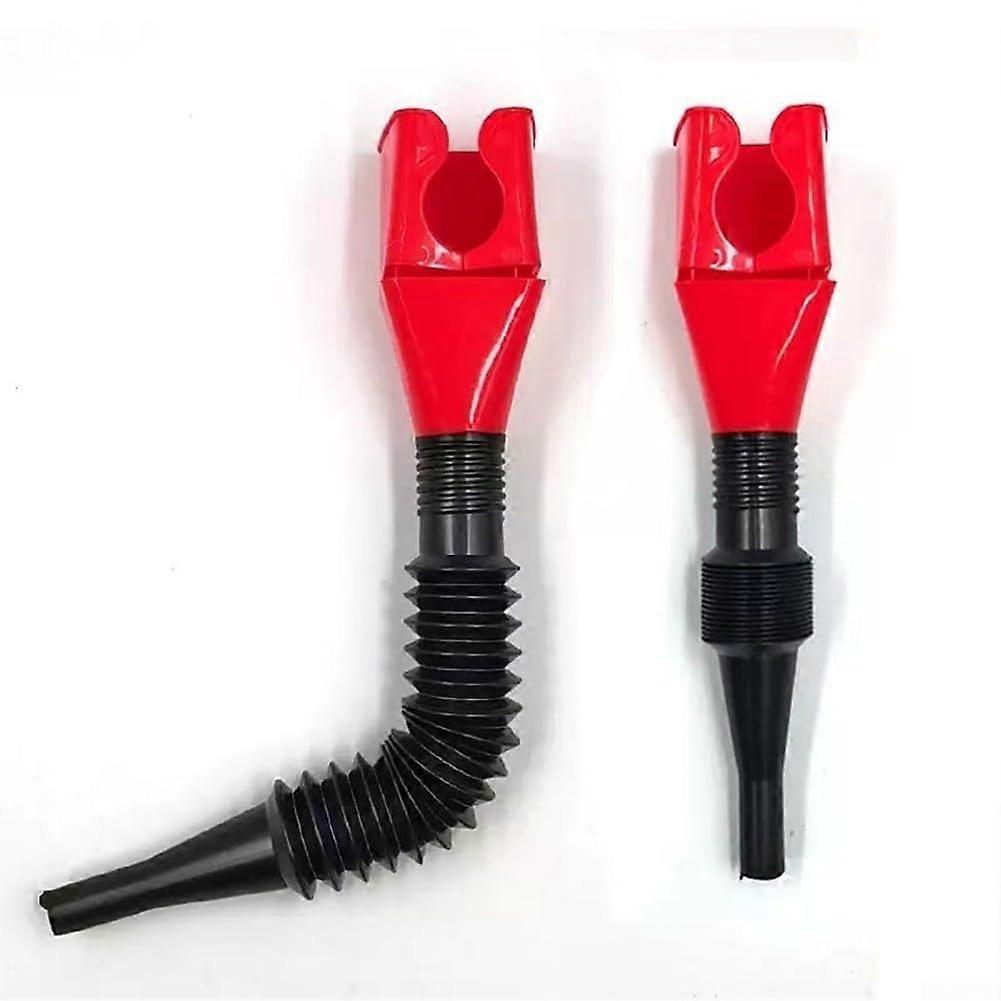 Oil Funnel Small Square Plastic Red for Car Refueling and Kitchen Use with Smooth Liquid Flow