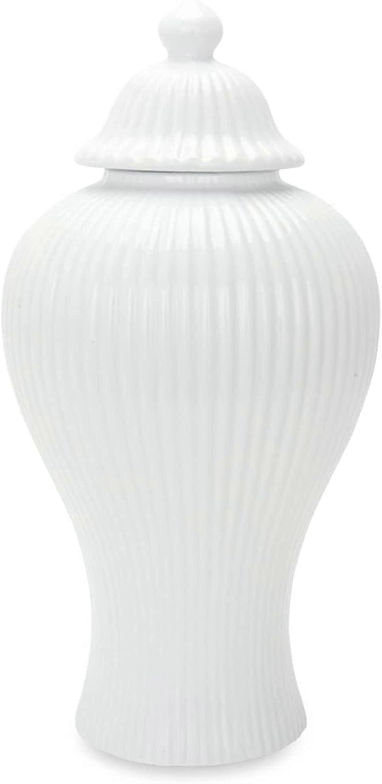 Ceramic Ginger Jar with Lid – Chinese Style Porcelain Tea Storage Container for Elegant Home Decor