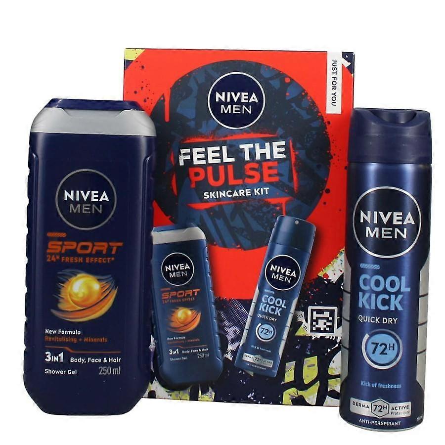 Nivea Men Feel The Pulse Skincare Kit 2-Pc Gift Set