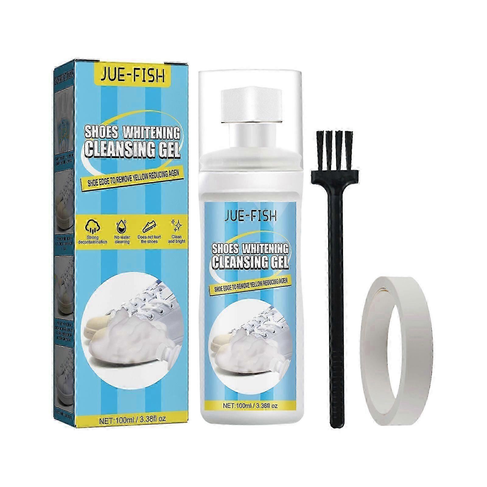 Whitening Shoe Cleaner Gel - Remove Yellow Stains from White Shoes Effortlessly | Fast-Acting, Safe for All Materials, Versatile for Sneakers, Canvas
