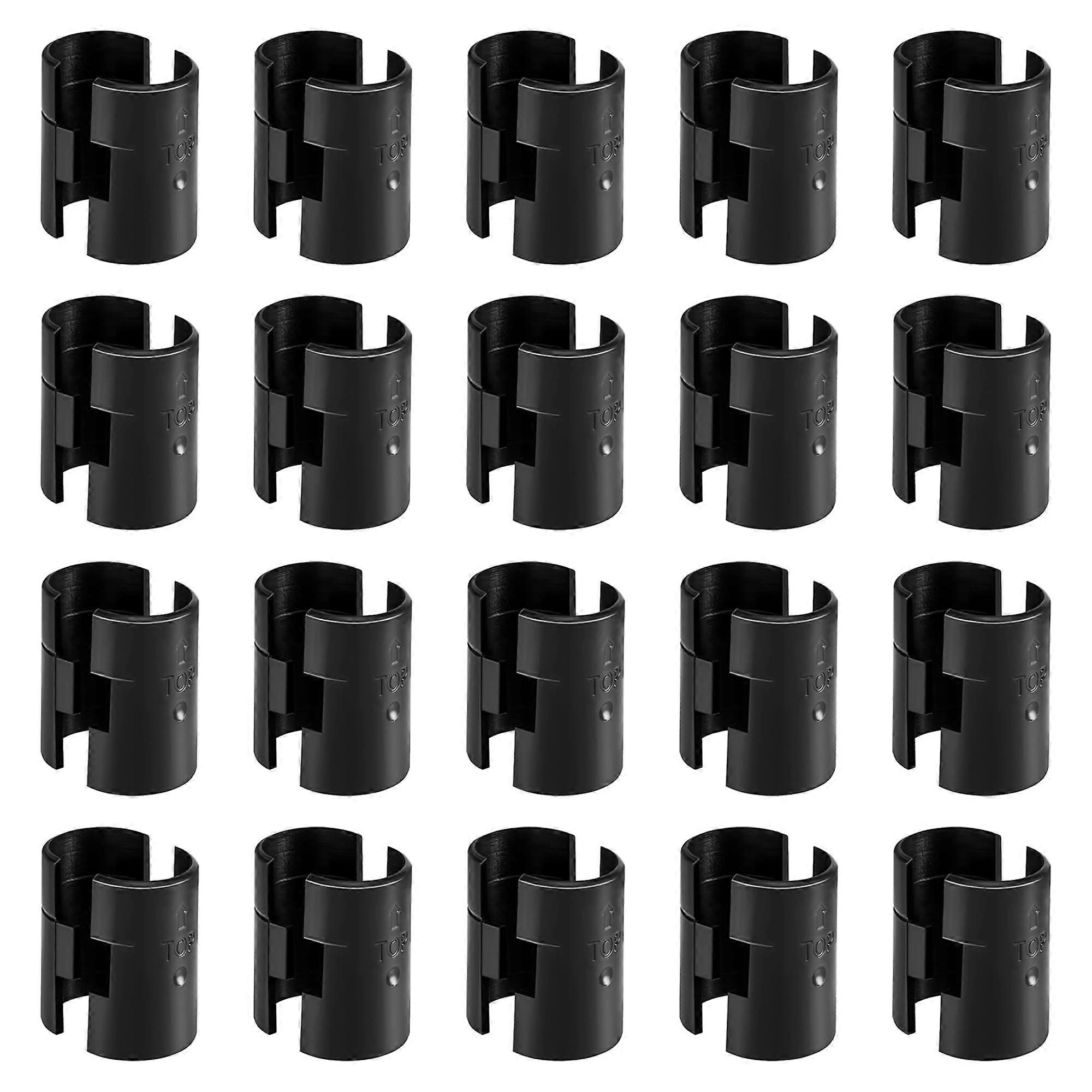 Wire Shelf Clips 40 Pack for 1 Inch Posts ABS Locking Clips Secure Shelf for Metro Eagle Alera