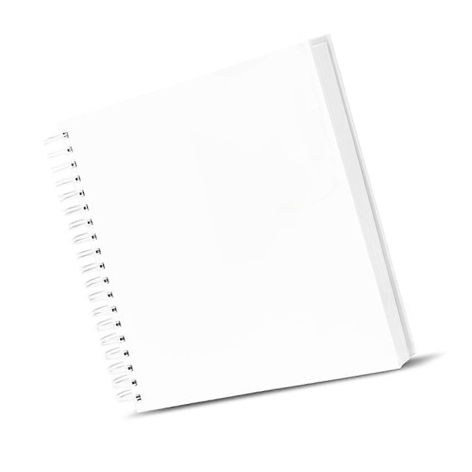 Spirals Binding Design DIY Scrapbook Album for Anniversary Projects with 80 Pages and Hardcover for Personalizations  White 25