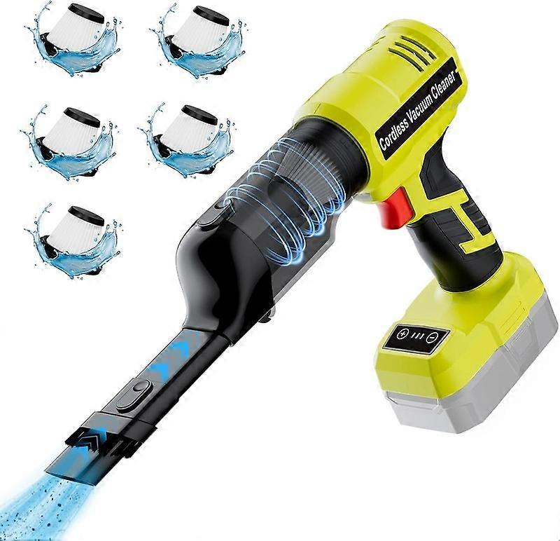 Cordless Handheld Vacuum for Ryobi 18V Battery 240W Powerful Car Vacuum with Brushless Motor 3-Speed Portable Vacuum Cleaner for Home Office Car Pet