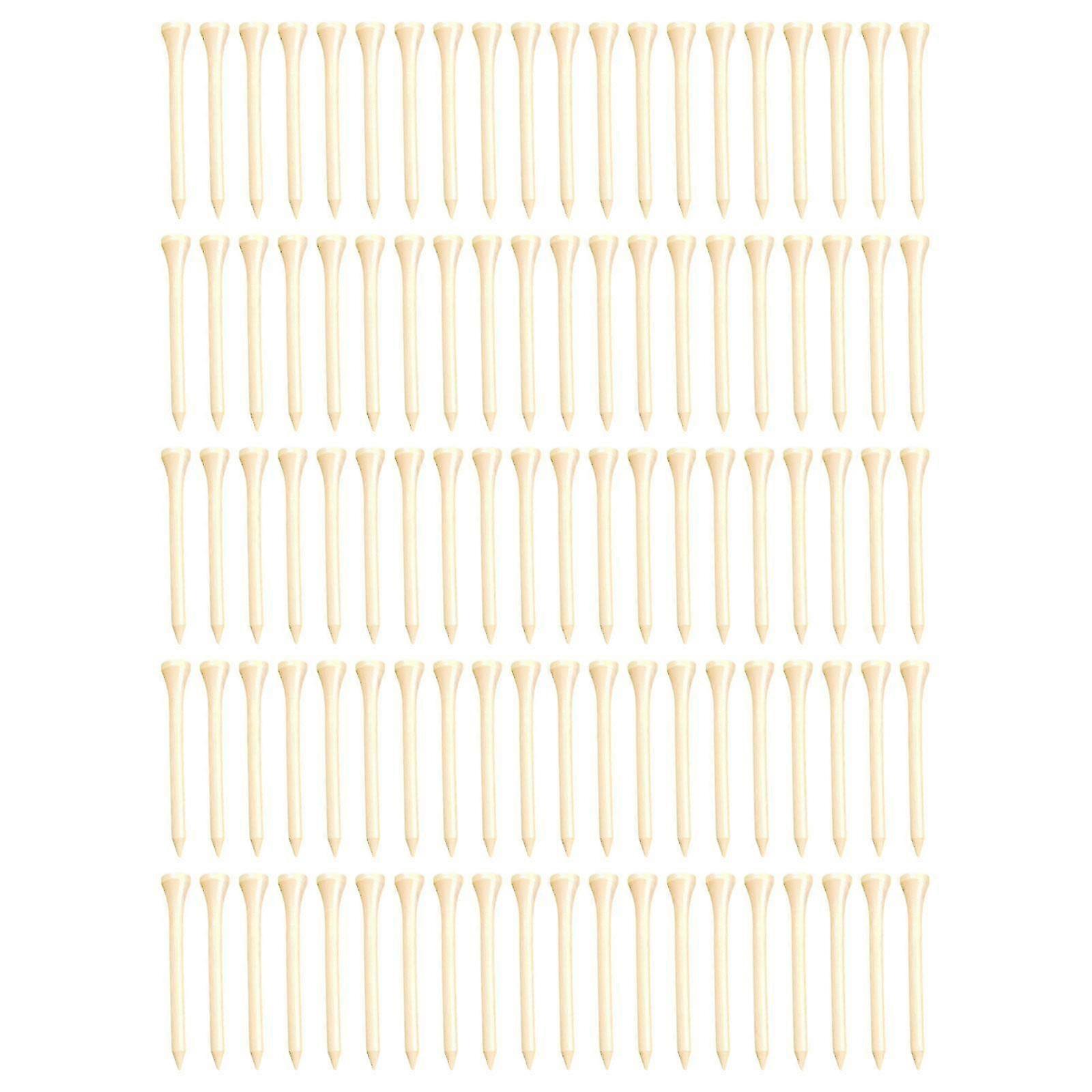 100pcs Wooden Golf Tees Bulk For Backyard Driving Range Player Golf Training