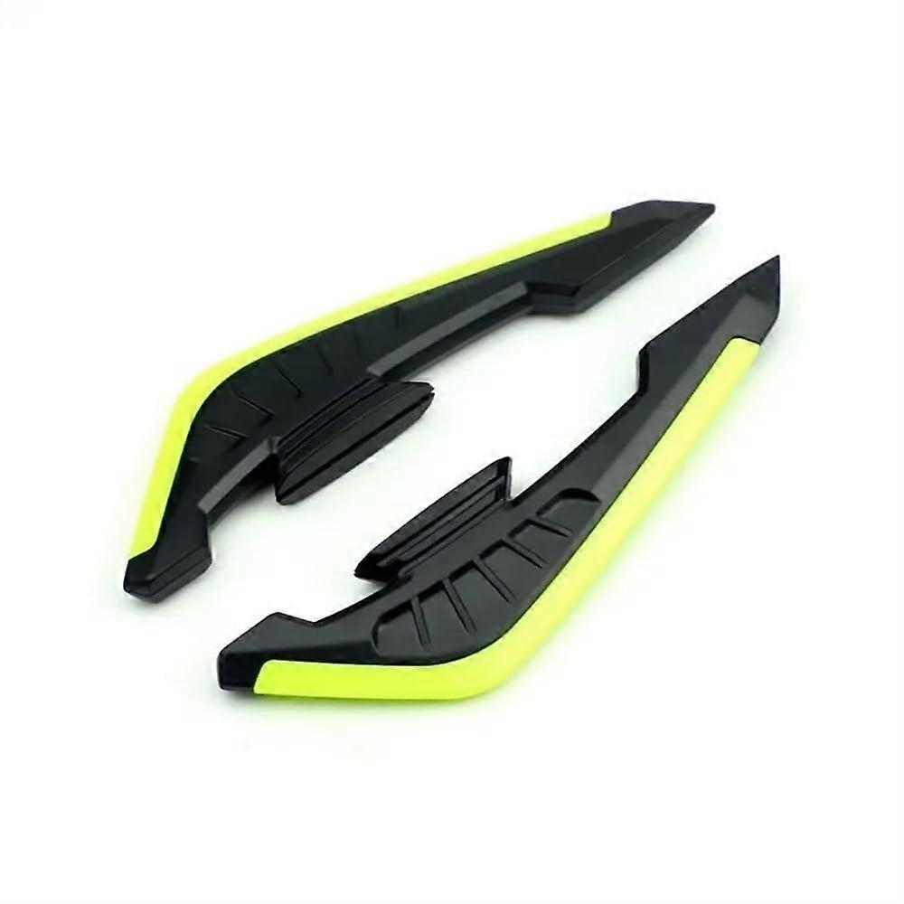Motorcycle Winglet Side Wind Fin Universal Aerodynamic Spoiler Front Fairing Decoration Yellow
