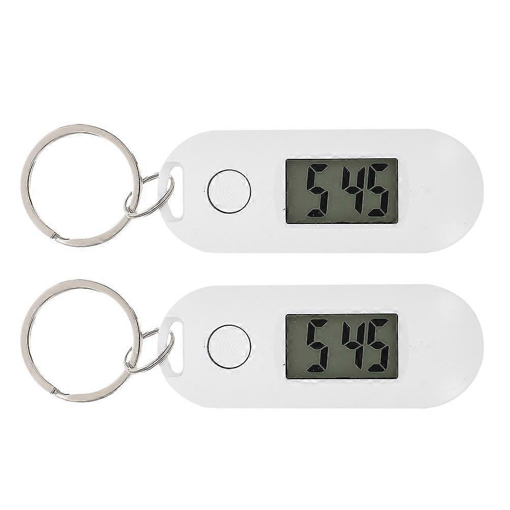 Keychain Digital Watch for Students Use 2Pcs Lightweight Plastic Material