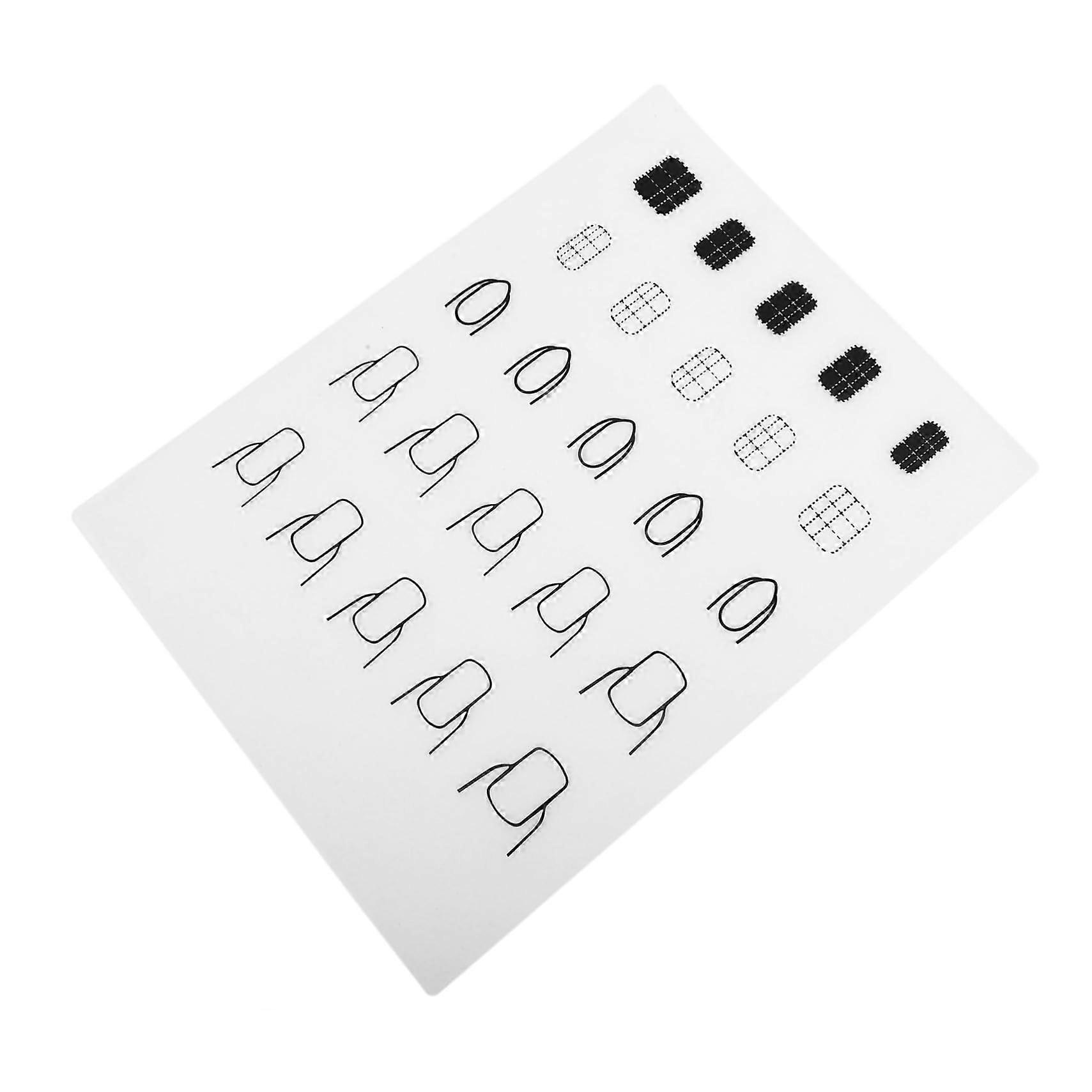 Nail Art Mat Reusable Silicone Pad for Manicure Practice EasyClean Smooth Surface SemiTransparent