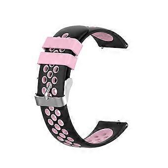 18mm Zweifarbiges Silikon-Smartwatch-Armband für Xiaomi Mi Watch