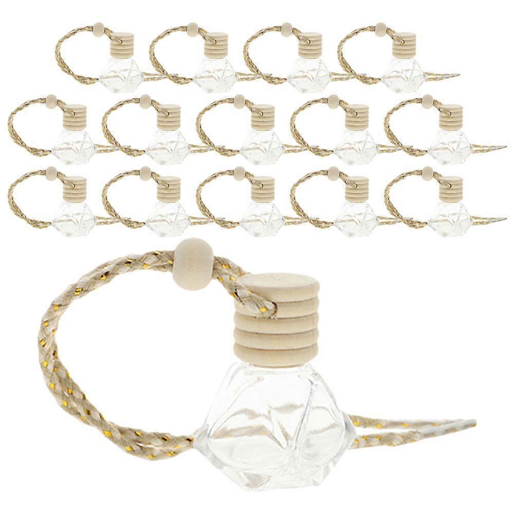 Car Aromatherapy Bottles Glass for Fragrance Diffuser 60Pcs Pack