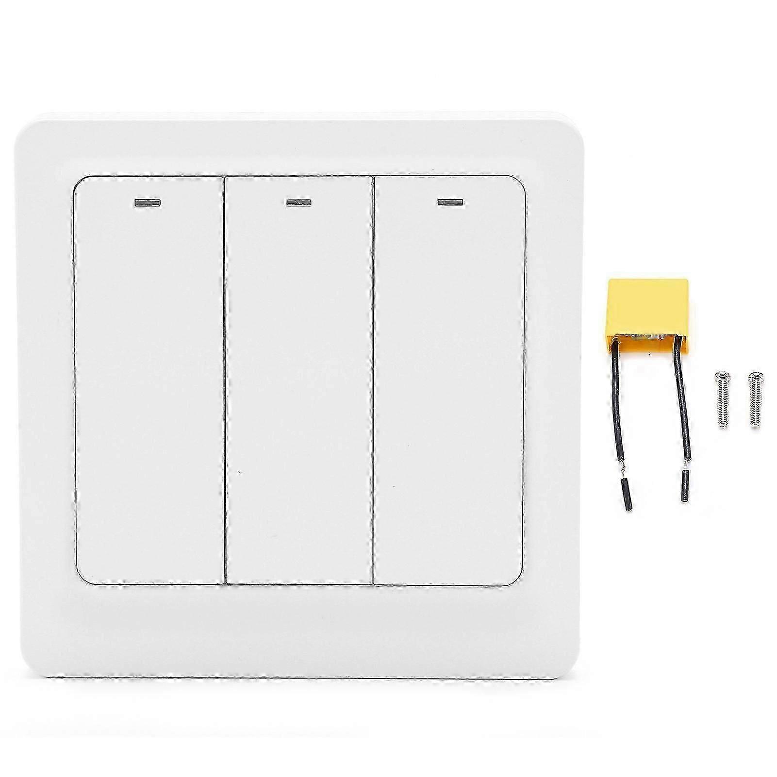 Remote Control Smart Light Switch - Easy Install, Tuya Compatible, Fireproof Safety