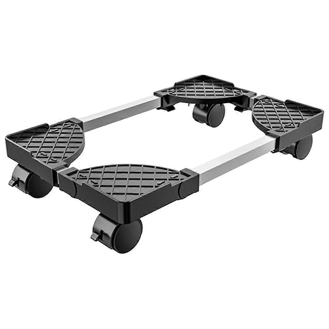 Computer Tower Stand, Adjustable Mobile CPU Holder PC Tower Stand with Rolling Caster Wheels, Pc Floor Riser Stand A