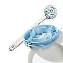 Long Handle Back Lotion Applicator with Massage Roller Head and Refillable Reservoir