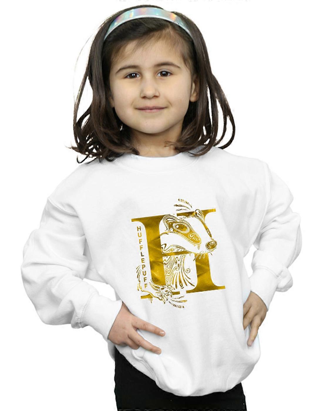 Harry Potter Girls Hufflepuff Badger Sweatshirt