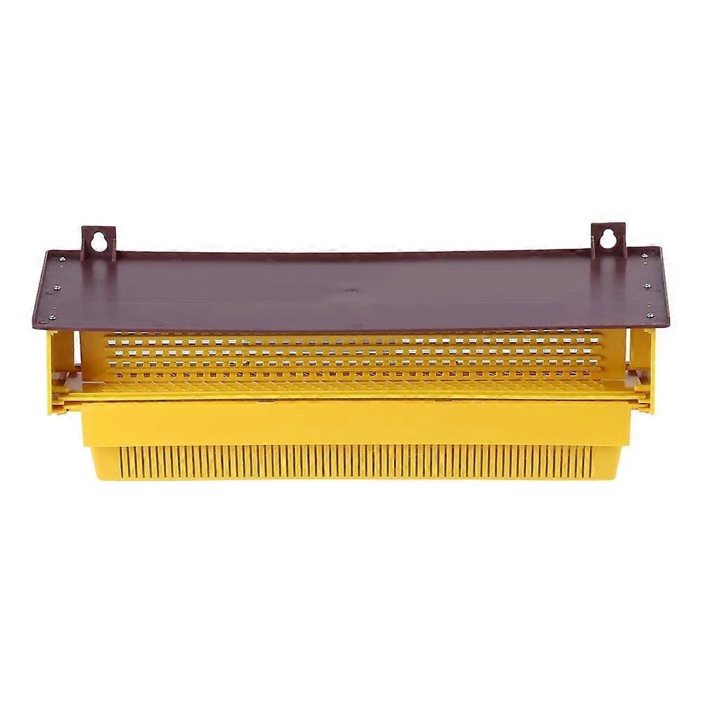 Long-Lived Yellow Plastic Pollen Trap with Removable Ventilated Shell for Easy Installation and Enhanced Airflow