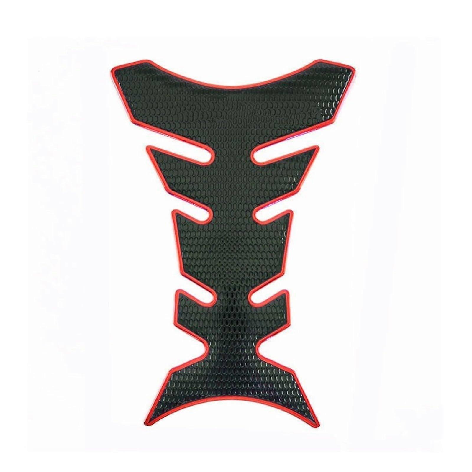 Motorcycle Tank Pad Protector 3D Red Waterproof Scratch Protection Retro Design Sticker