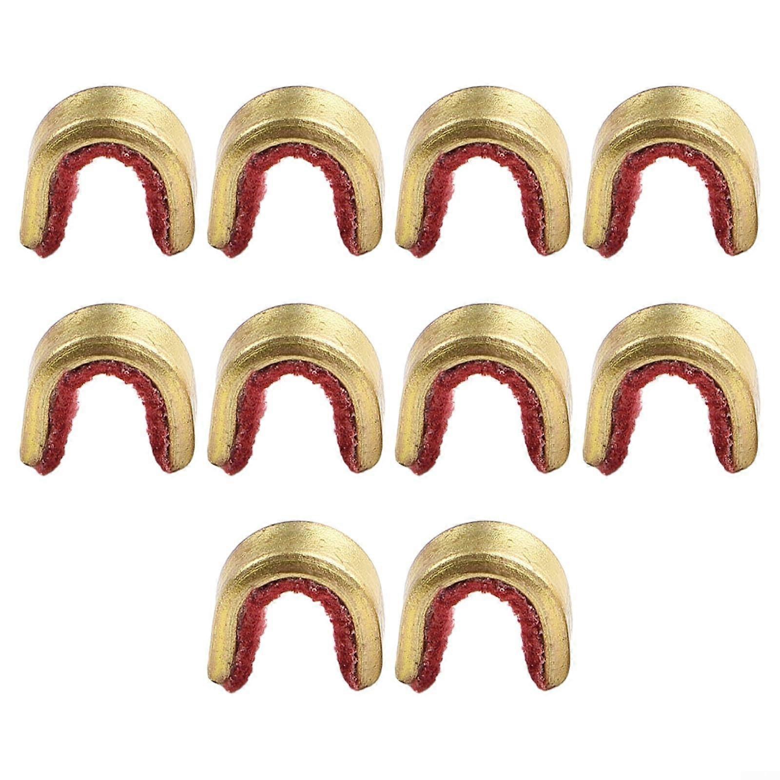 Archery Bow String Nocking Points Set 5 Pack Red Rubberized for Secure Position and Protection
