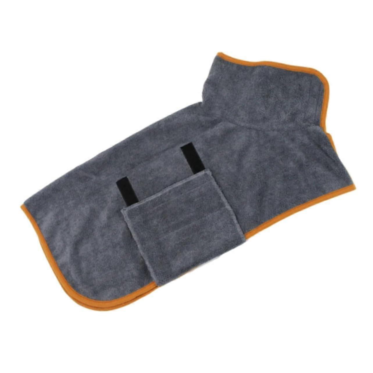 Water Absorbent Dog Bathrobe and Fast Drying Coat for Small Pets After Bath