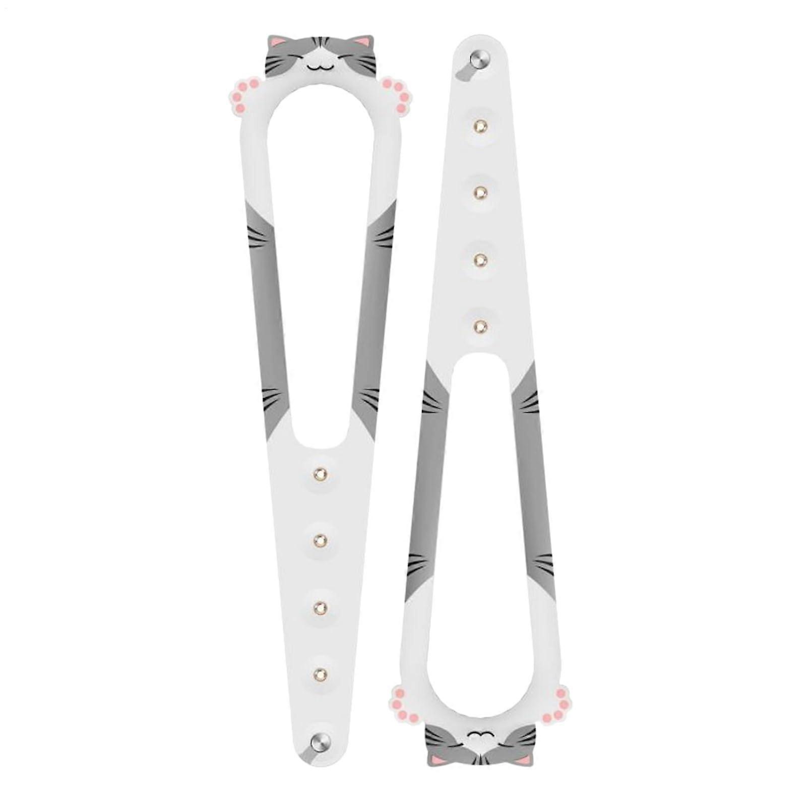 Adjustable Cat Door Latch Keep Dogs Out Tool PetOnly Room Access for Bedroom Kitchen Grey