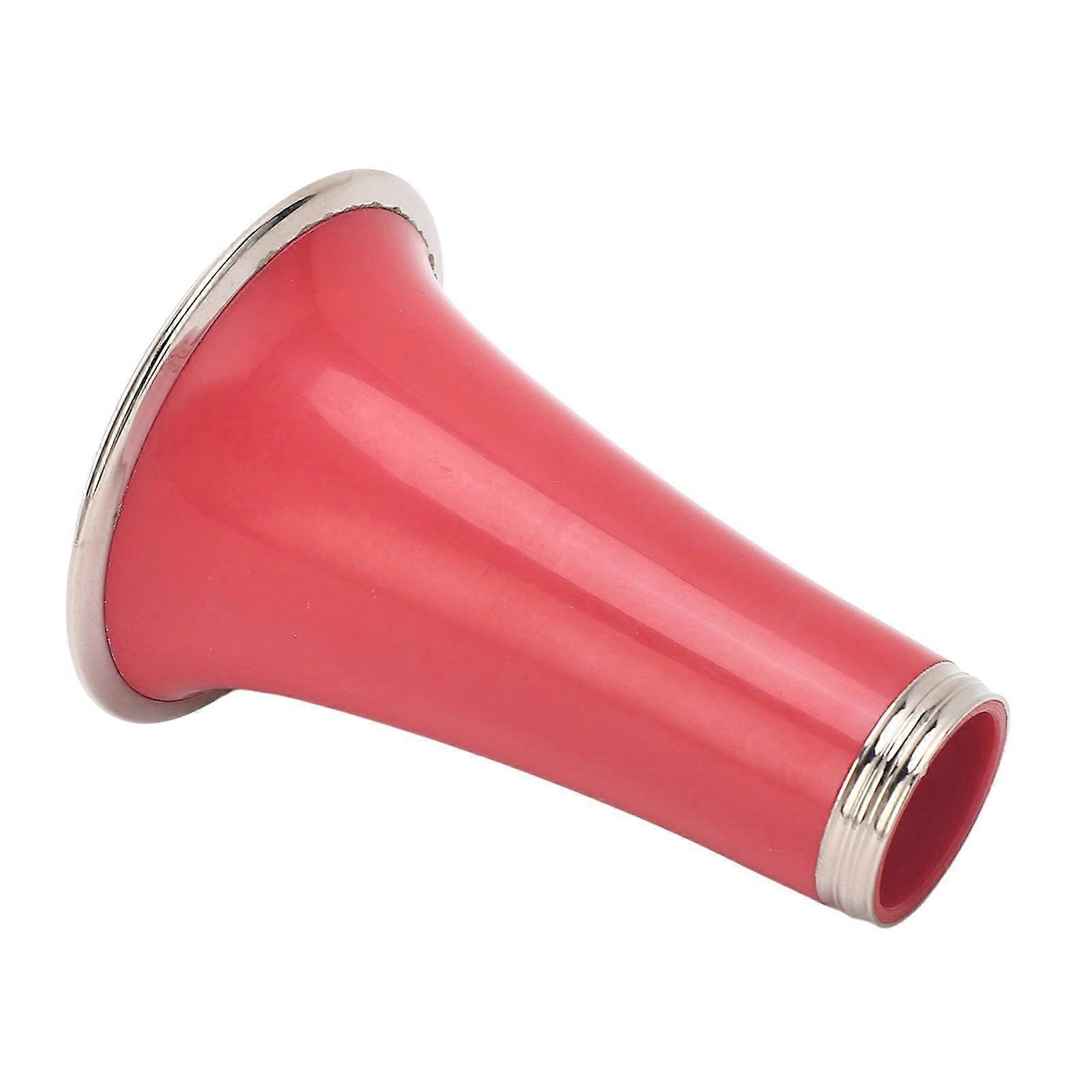 Pink ABS Plastic Clarinet Bell Replacement with Metal Ring, Enhanced Tone Projection, Easy Installation